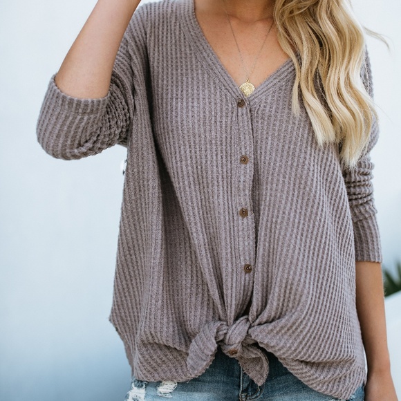 Tops - Thermal button down top NWOT